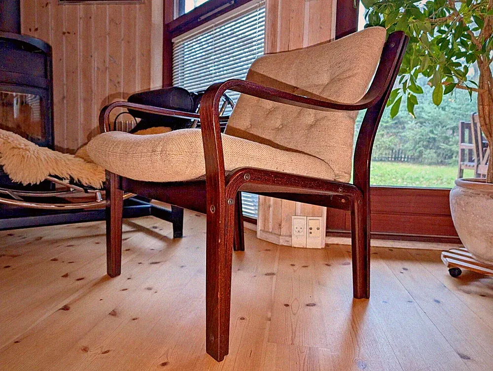 Lounge Chair Vintage 60s Rosewood Retro Easy Chair Danish 60s B13A