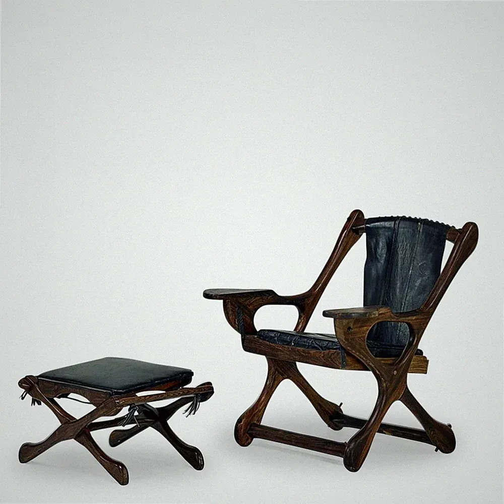 Rosewood Lounge Chair and Ottoman Don Shoemaker